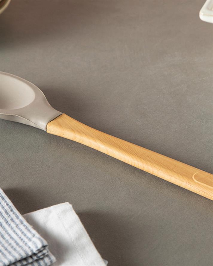 Eddy Silikon Servis Kaşığı Koyu Bej