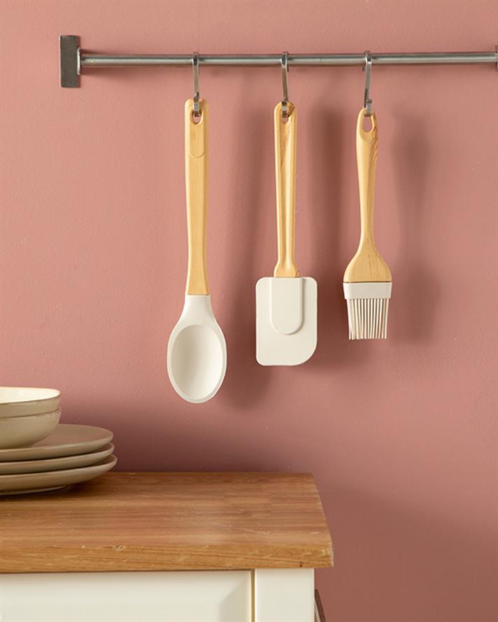 Eddy Silikon Spatula Açık Bej