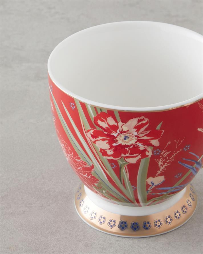 Edenic New Bone China Kupa 460 ml Kırmızı