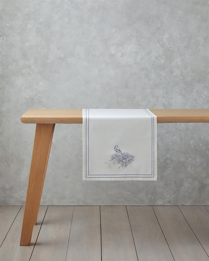 Edenic Polyester Runner 40x140 cm Lacivert