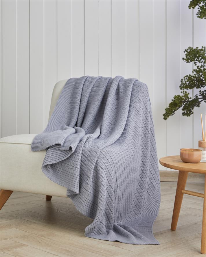 Elegance Chic Koltuk Şalı 130x170 cm Gri