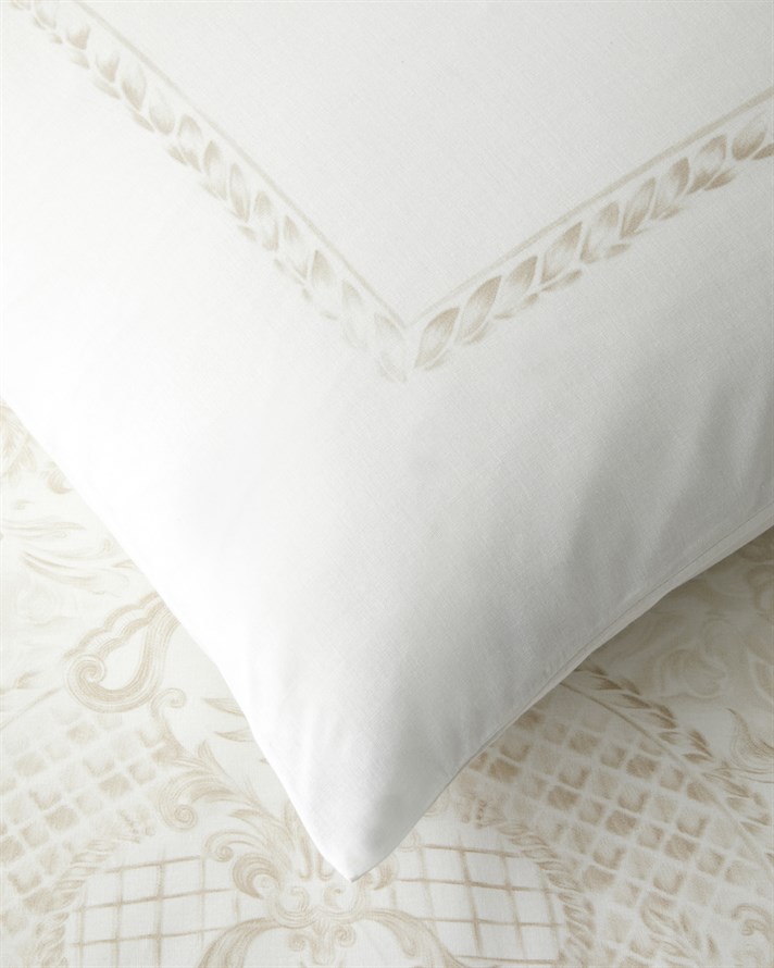 Elegance Fleure Pamuklu Çift Kişilik Çarşaflı Nevresim Takımı 200x220 cm Bej