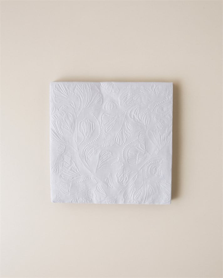 Elegant Bloom Kağıt 20li Kağıt Peçete 33x33 cm Beyaz
