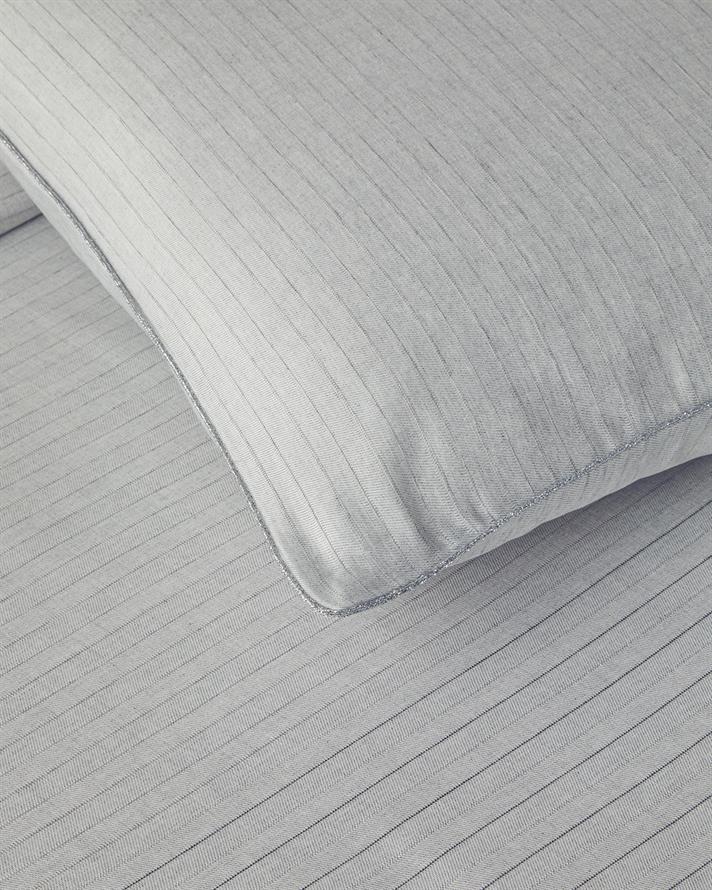 Elegant İpliği Boyalı Çift Kişilik Nevresim Takımı 200x220 cm Gümüş