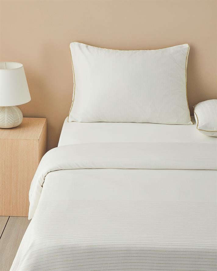 Elegant İpliği Boyalı Tek Kişilik Nevresim Takımı 160x220 cm Gold