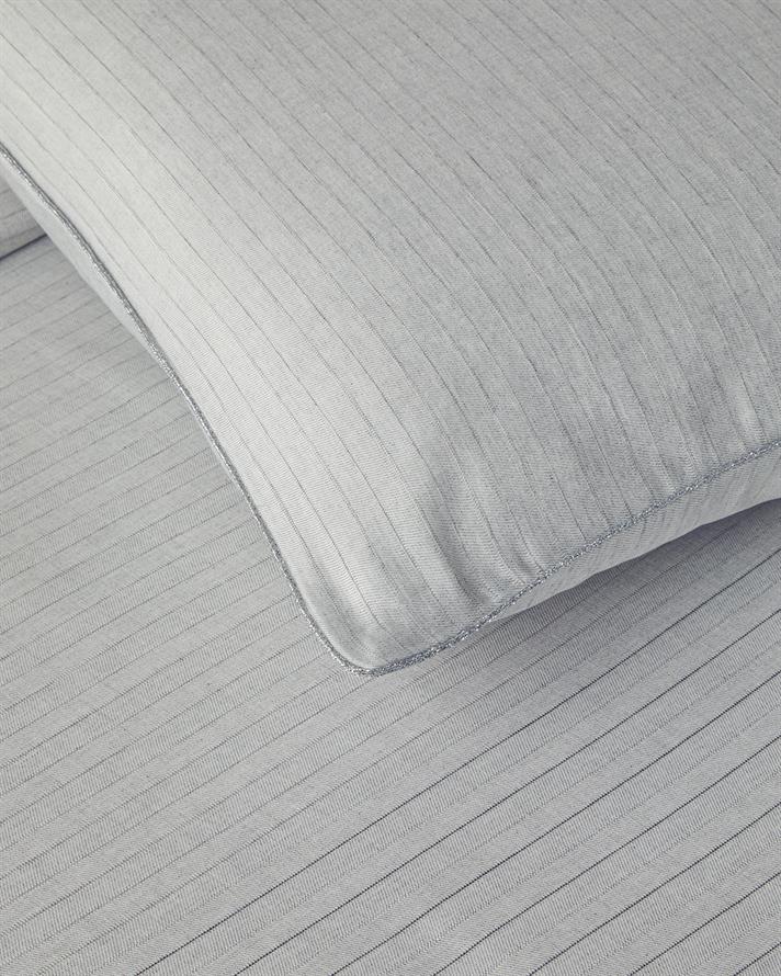 Elegant İpliği Boyalı Tek Kişilik Nevresim Takımı 160x220 cm Gümüş