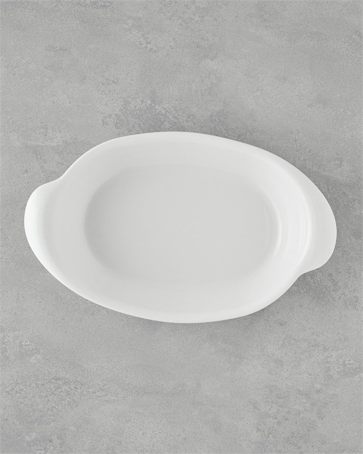 Elise Porselen Fırın Kabı 36 cm Beyaz