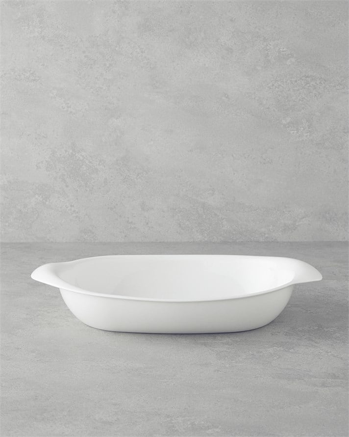 Elise Porselen Fırın Kabı 36 cm Beyaz