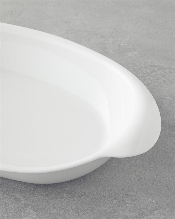 Elise Porselen Fırın Kabı 36 cm Beyaz