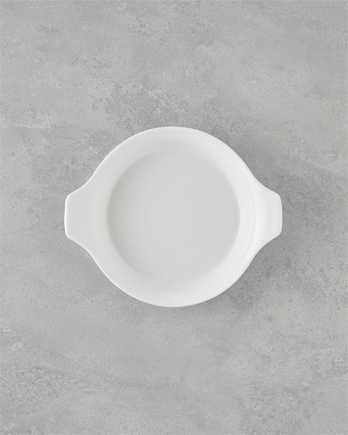Elise Porselen Sahan Fırın Kabı 20 cm Beyaz
