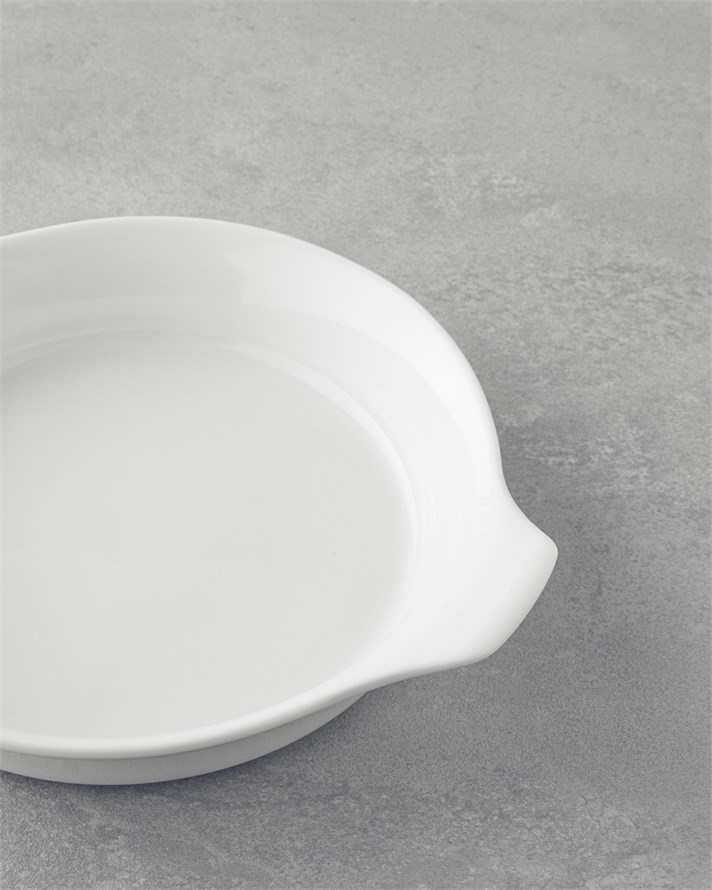 Elise Porselen Sahan Fırın Kabı 20 cm Beyaz