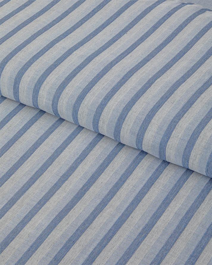 Elite Lines İpliği Boyalı Çift Kişilik Çarşaflı Nevresim Takımı Lacivert