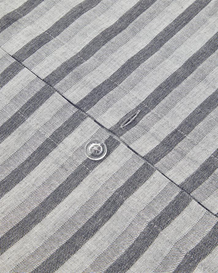 Elite Lines İpliği Boyalı King Size Nevresim Takımı 240x220 cm Gri