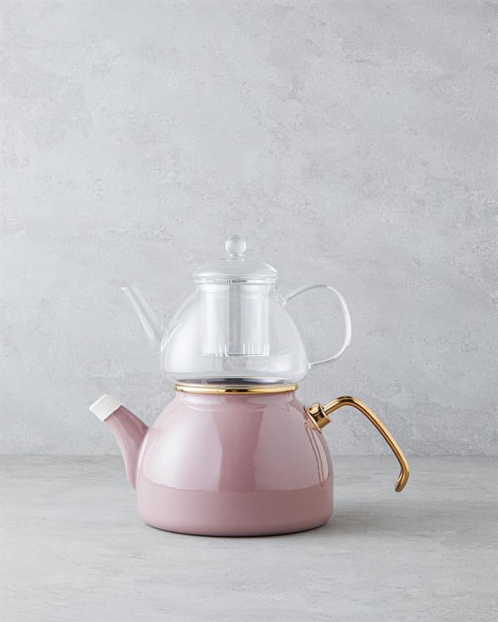 Eliza Emaye Mini Çaydanlık Gül Kurusu