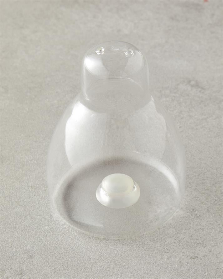 Eloise Borosilikat-Akasya 2li Tuzluk - Biberlik 6x7,5 Cm Şeffaf