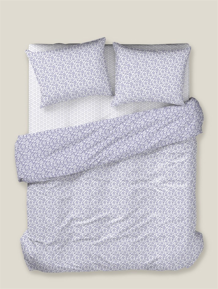 Elvya Çift Kişilik Nevresim Takımı 200x220 cm Lila