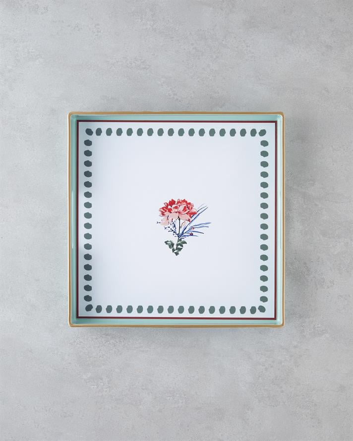 Elysian PP Tepsi 35,5x35,5 Cm Yeşil