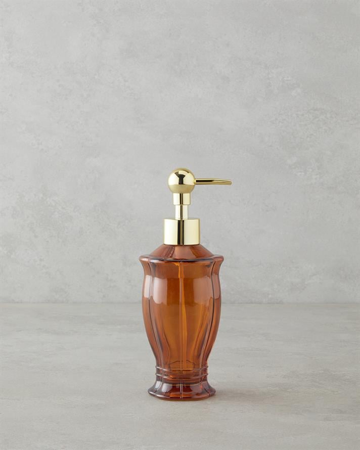 Emily Banyo Sıvı Sabunluk 7x7x19 cm Kiremit