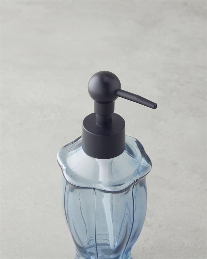 Emily Banyo Sıvı Sabunluk 7x7x19 cm Mavi