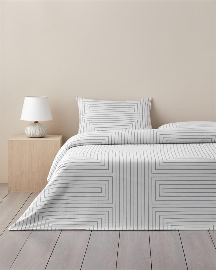 Endless Journey Pamuklu Çift Kişilik Nevresim Seti 200x220 cm Taş Rengi