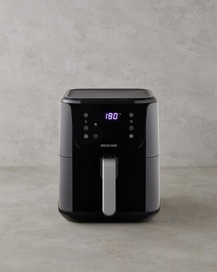 English Home AIF 2030 XL Sıcak Tutma Hazneli Air Fryer 1500W Siyah-Krom