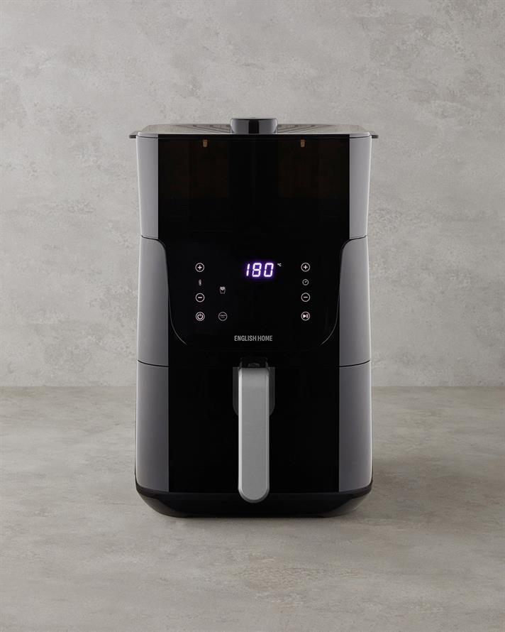 English Home AIF 2030 XL Sıcak Tutma Hazneli Air Fryer 1500W Siyah-Krom