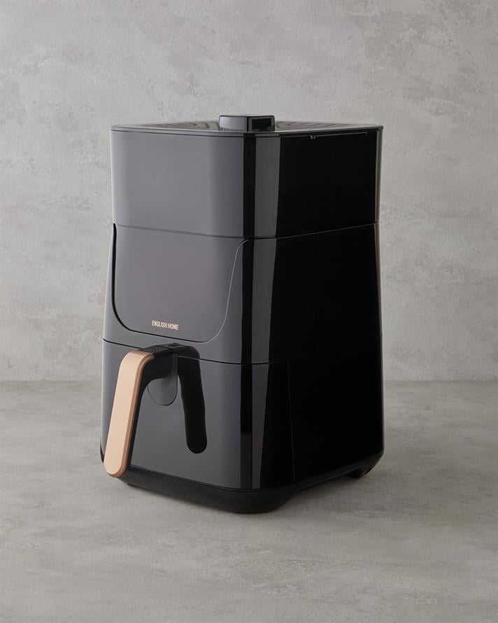 English Home AIF 2030 XL Sıcak Tutma Hazneli Airfryer 1500W Siyah-Bakır