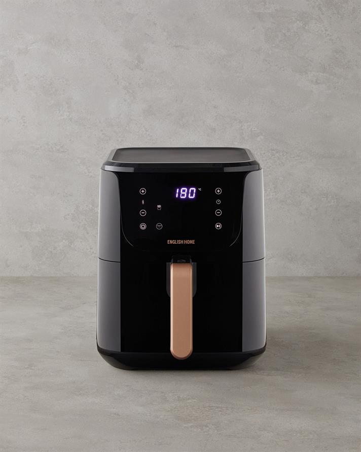 English Home AIF 2030 XL Sıcak Tutma Hazneli Airfryer 1500W Siyah-Bakır