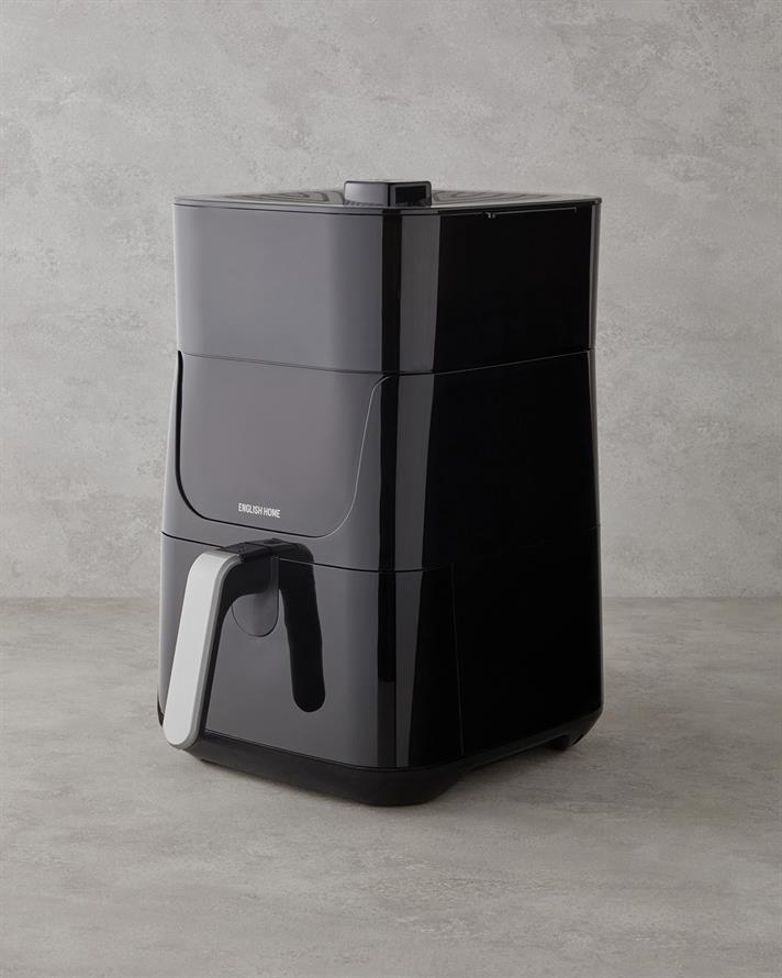 English Home AIF 2030 XL Sıcak Tutma Hazneli Air Fryer 1500W Siyah-Krom