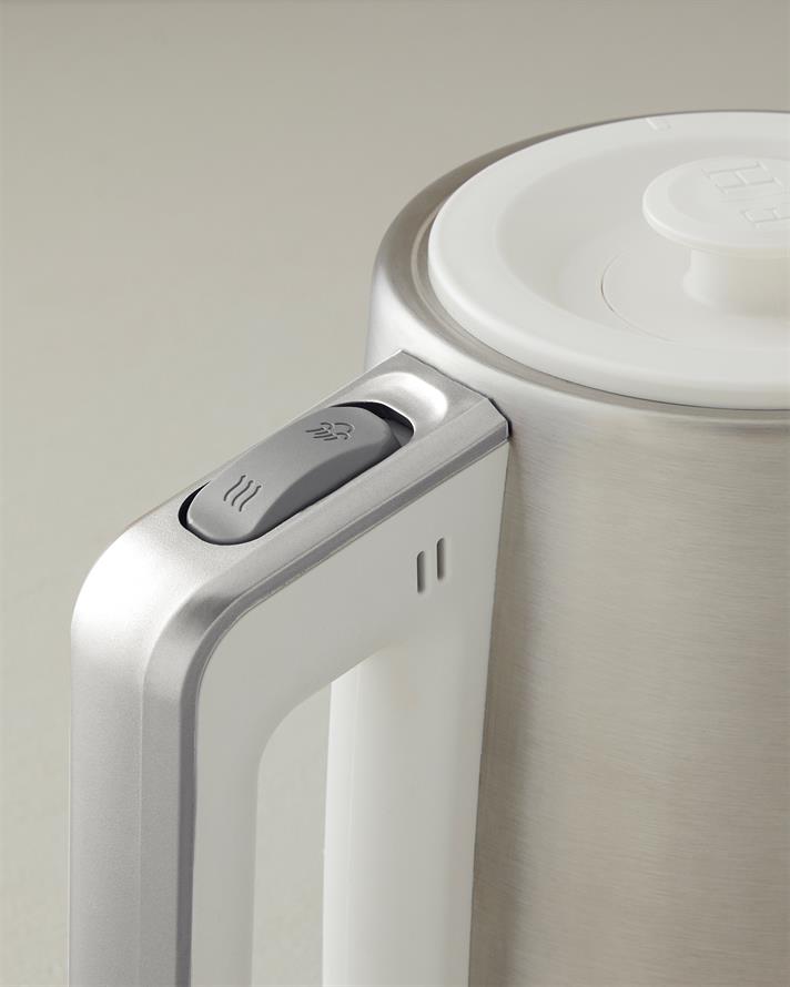 English Home CMK 6010 Inox Çay Makinesi ve Kettle Beyaz-Krom