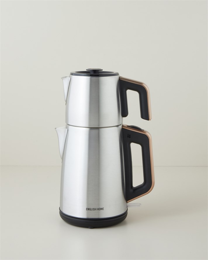 English Home CMK 6010 Inox Çay Makinesi ve Kettle Siyah-Bakır