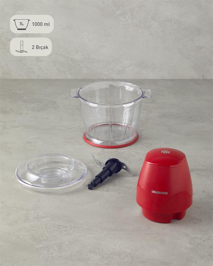 English Home DGR 3001 Plastik Doğrayıcı Kırmızı