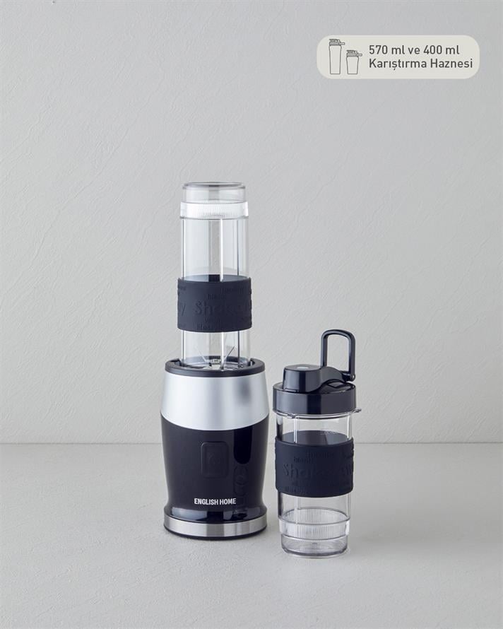 English Home KBL 3010 Shake Away Smoothie Blender Siyah-Krom