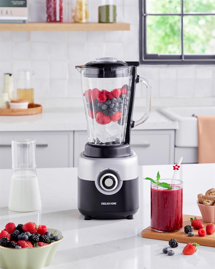 English Home SBL 3001 Cam Sürahi Blender 1750 ml Siyah-Krom