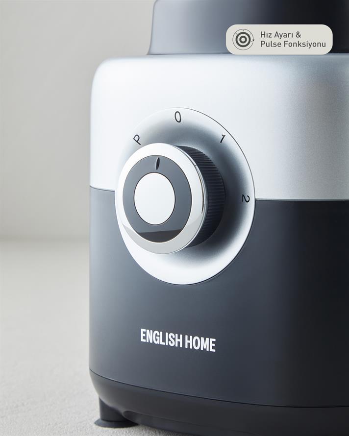 English Home SBL 3001 Cam Sürahi Blender 1750 ml Siyah-Krom