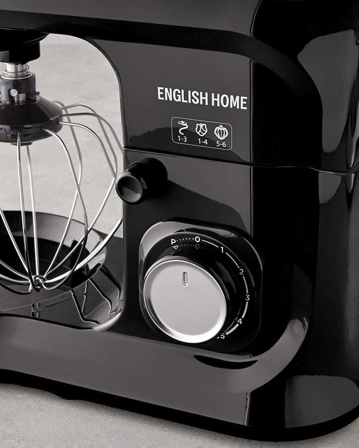 English Home SMR 3001 Hammurix Hamur Yoğurma Makinesi 5,5 L Siyah-Krom