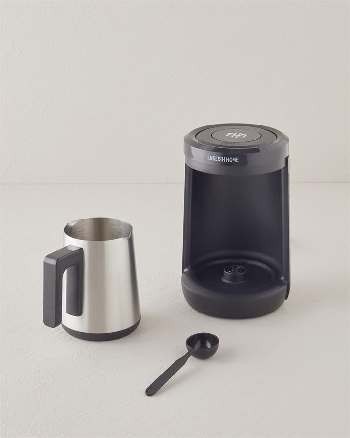 English Home TKM 6001 Çelik Cezve Çift Taşım Türk Kahvesi Makinesi Siyah-Krom