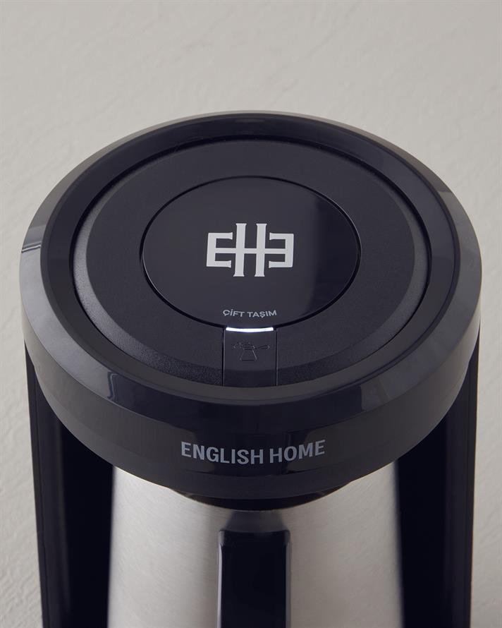 English Home TKM 6001 Çelik Cezve Çift Taşım Türk Kahvesi Makinesi Siyah-Krom