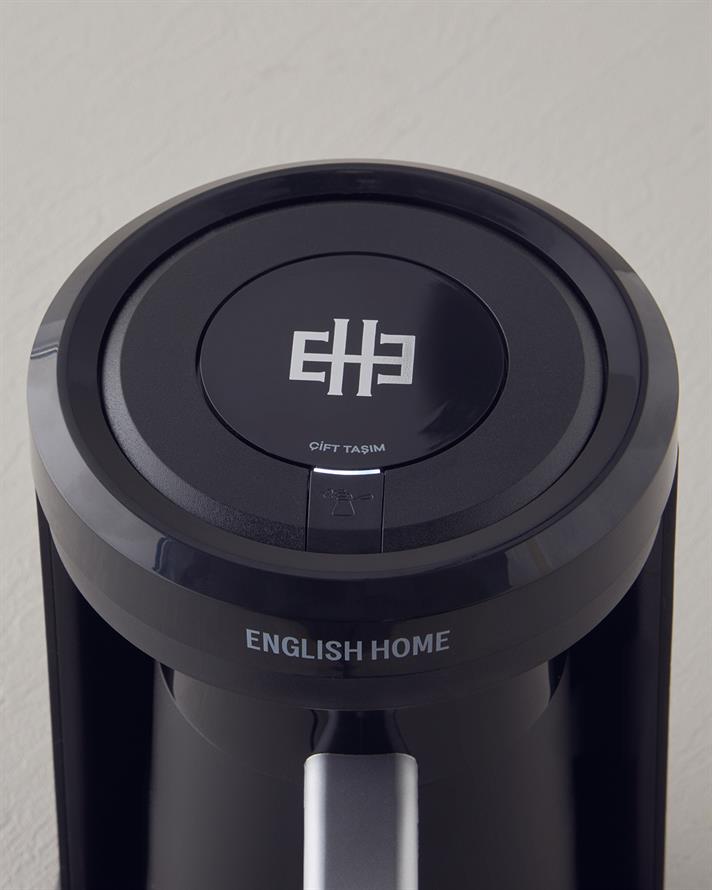 English Home TKM 6002 Çift Taşım Türk Kahvesi Makinesi Siyah-Krom