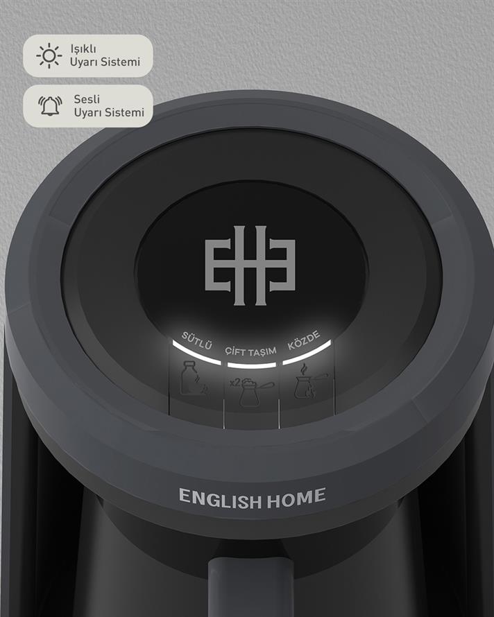 English Home TKM 6011 Sütlü Türk Kahvesi Makinesi 320 ml Antrasit