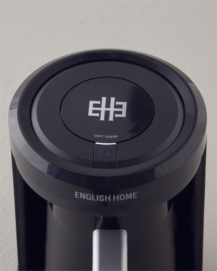 English Home TKM 6030 Çift Taşım Türk Kahvesi Makinesi Siyah-Krom