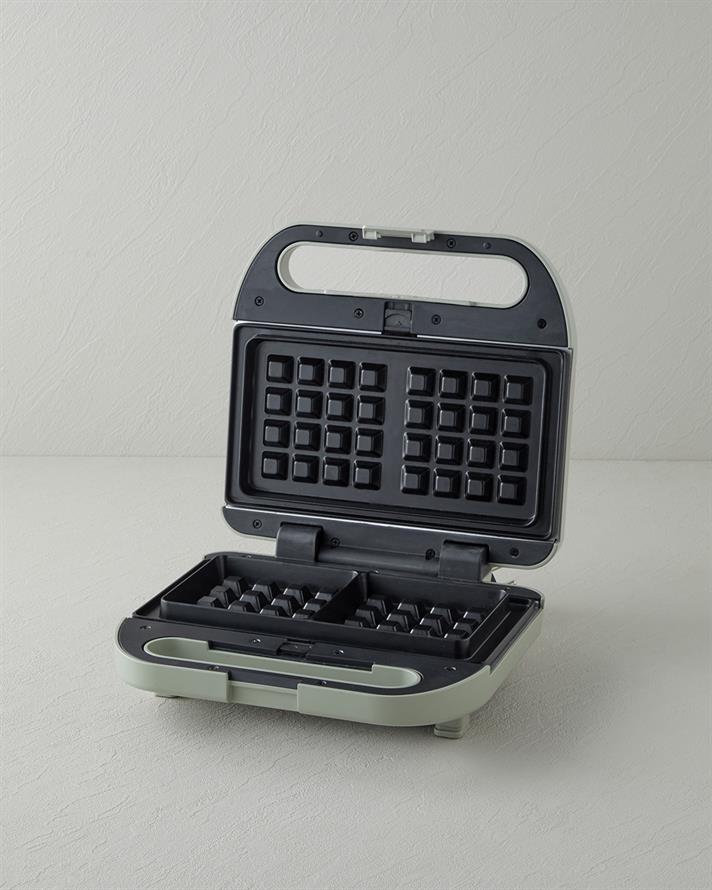 English Home TMK 5001 Mini Waffle ve Tost Makinesi 900W Yeşil