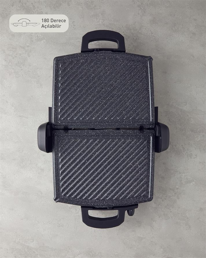 English Home TMK 5010 Çıkarılabilir Plakalı Tost Makinesi Siyah-Krom