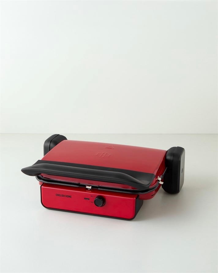 English Home TMK 5050 Teflon Çıkarılabilir Plakalı Tost Makinesi 1800W Kırmızı