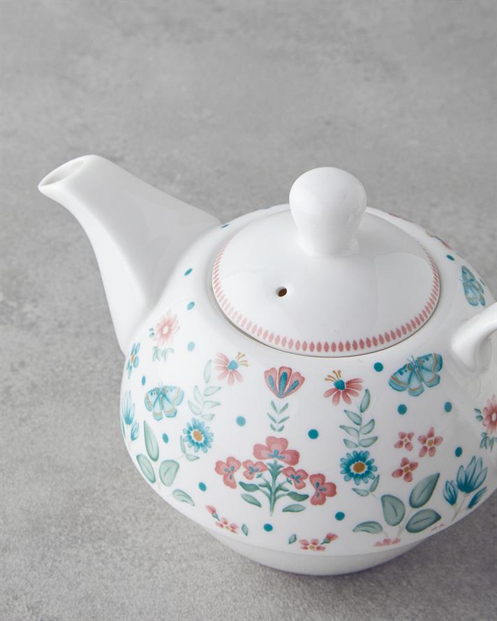 Enola New Bone China Demlik Seti 400 ml Beyaz