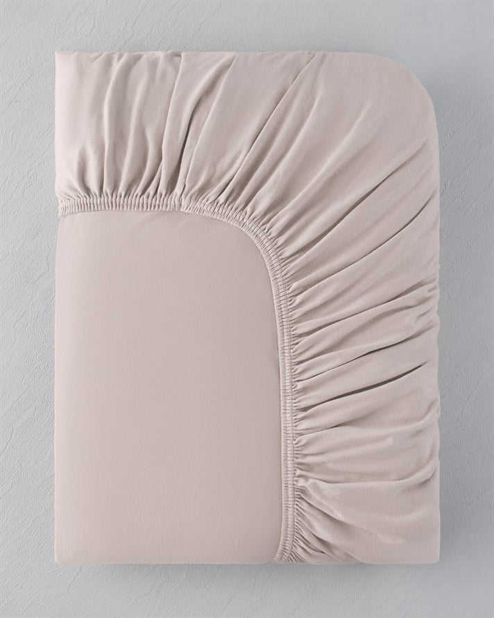 Essence Pamuk Penye Çift Kişilik Lastikli Çarşaf 160x200 cm Toz Pembe