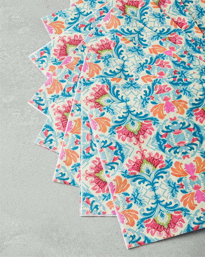 Ethnic 20li Kağıt Peçete Renkli