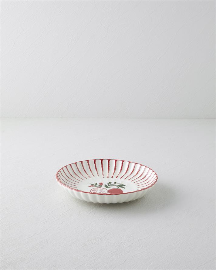 Etna Seramik Çukur Tabak 21 cm Kırmızı