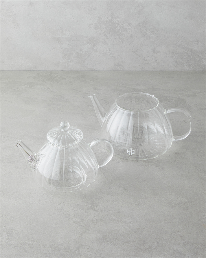 Evelyn Borosilikat Çaydanlık 650 – 1300 ml Şeffaf
