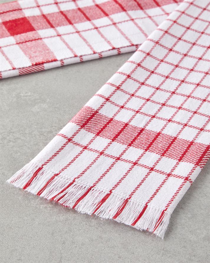 Evelyn Pamuk Polyester Kurulama Bezi 40x60 cm Kırmızı